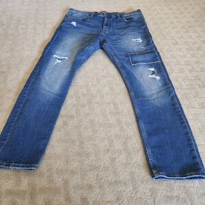 Goodfellow Tapered Conico Blue Jeans Size 38